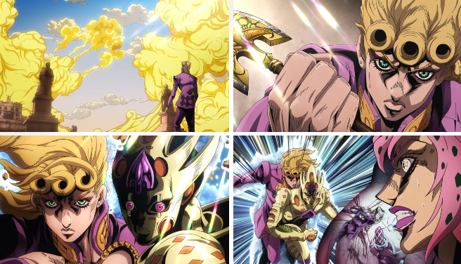 JJBA Golden Wind - Bucciarati destroys Silver Chariot Requiem [HD] 