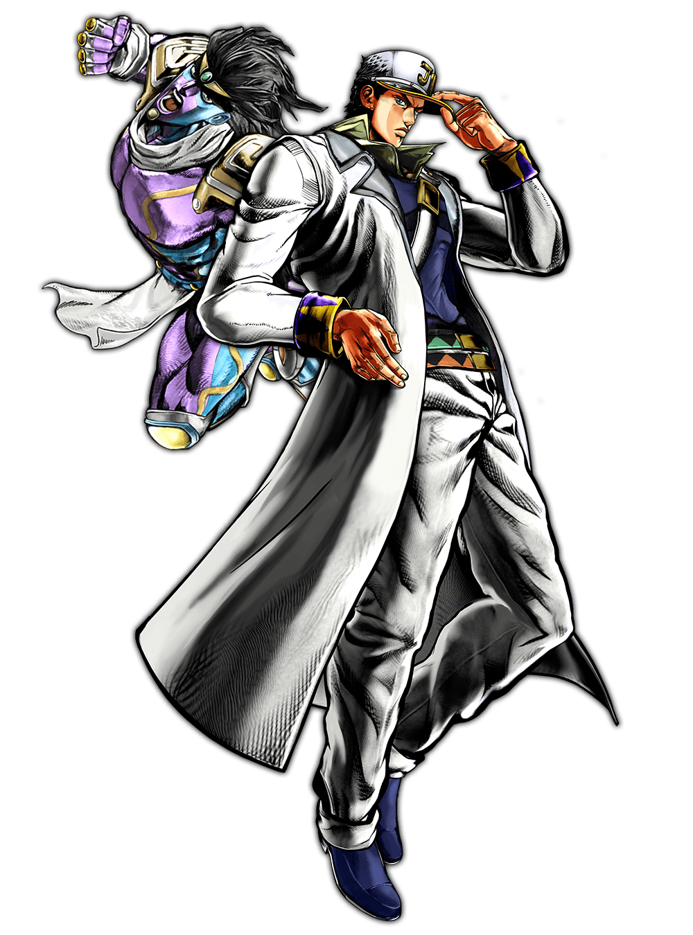 Was the HFTF Jotaro pose created because the actual Jotaro