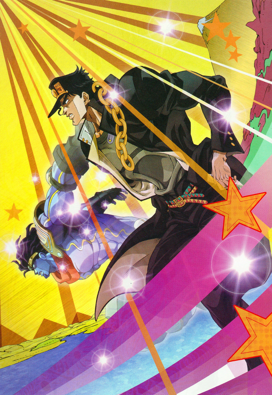 JJBA City Hall」 — Jotaro Kujo - anime design evolution