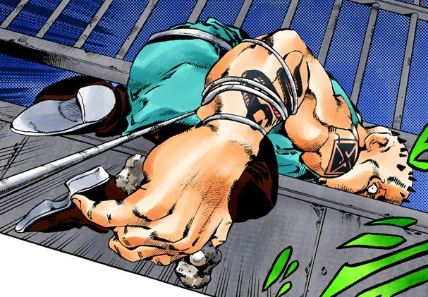 File:Jolyne trying to take the bone.png