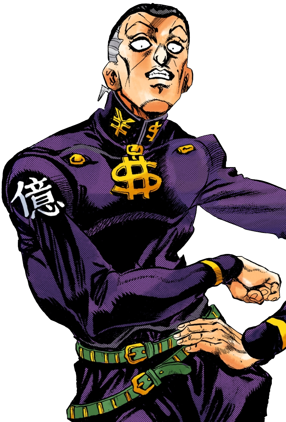 nijimura okuyasu and class rep (jojo no kimyou na bouken) drawn by