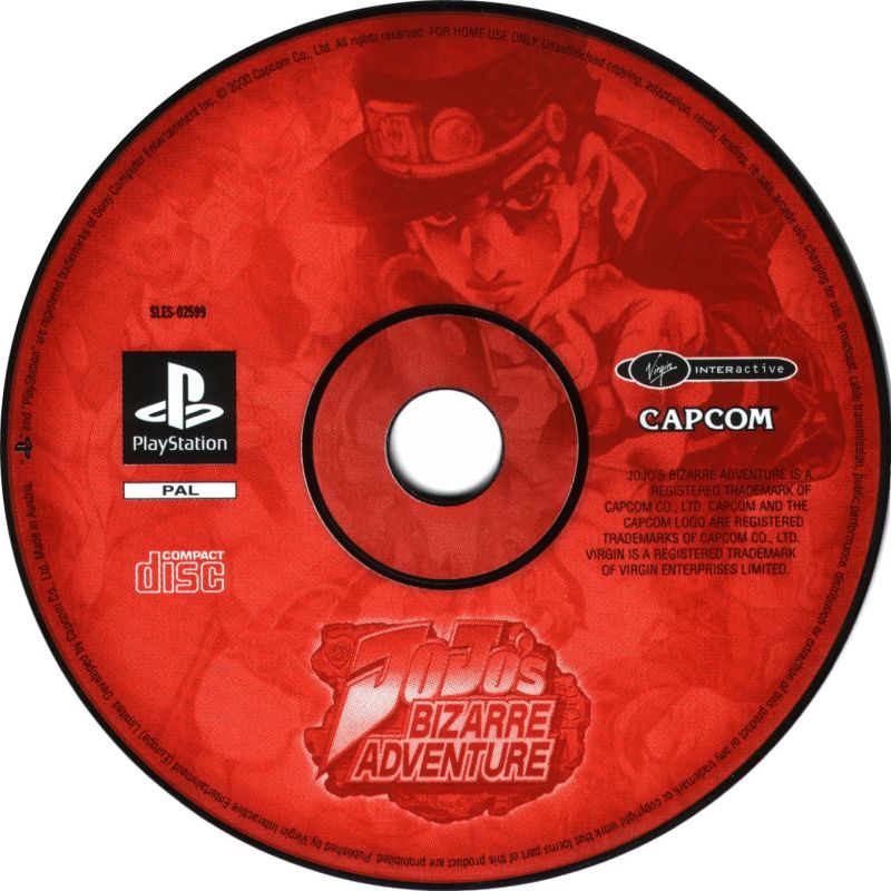 File:JoJo's Bizarre Adventure PS1 Disc.jpg - JoJo's Bizarre ...