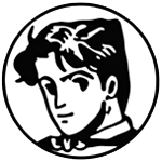 Um auto-retrato assinatura originalmente usado para a Weekly Shonen Jump (cerca de 1987).