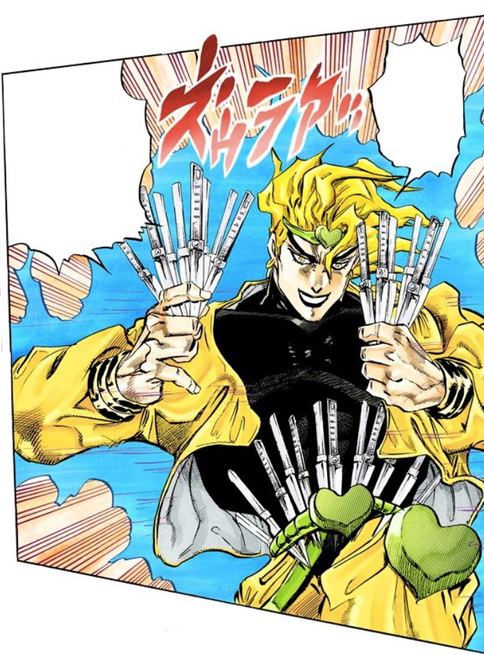 FileDIO with knives.jpg JoJo's Bizarre Encyclopedia JoJo Wiki