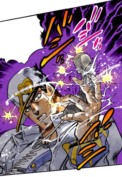 File:Jotaro getting zapped.png - JoJo's Bizarre Encyclopedia | JoJo Wiki