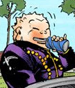 Shigechi enjoys a soda