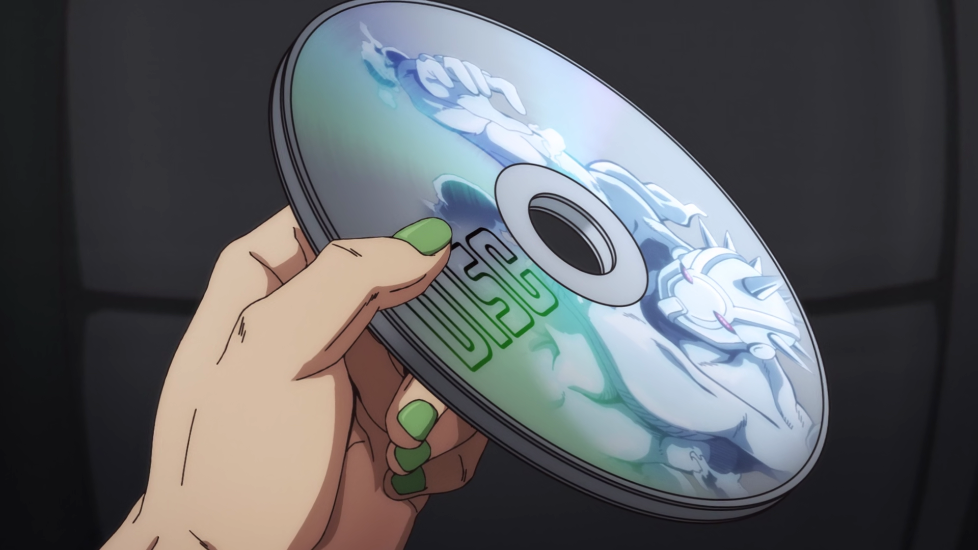 File:Jolyne inherited Weather's Stand DISC..png - JoJo's Bizarre ...