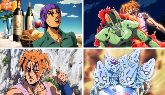 Jojo's Bizarre Adventure: Vento Aureo – ep 22 – The Clash entre Aerosmith e  Talking Heads