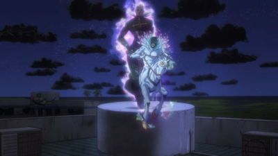 Pucci with his stand Made in Heaven