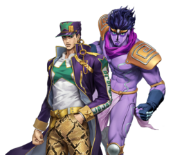 Jotaro with his Stand