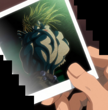 DIO's first appearance as a Spirit Photograph (Episode 1)