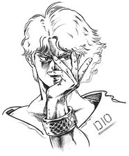 Usada no anúncio do Capítulo 2 de Phantom Blood na Edição #1/2 de 1987 da Weekly Shonen Jump