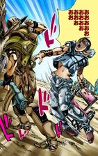 Miraculously standing up after touching the Steel Ball