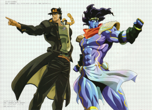 JOTARO AND STAR PLATINUM Moccio04 - Illustrations ART street