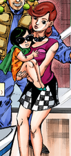 Tsurugi's original appearance, being carried by his mother
