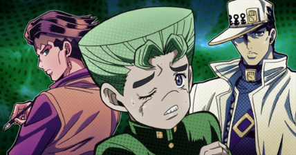 Distressed over how scary Rohan and Jotaro are