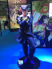 Life-Size Josuke Higashikata Statue at Anime Japan2016