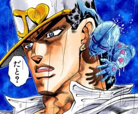 About to attack Jotaro