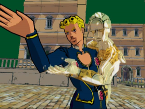 An early build of Giorno and Gold Experience