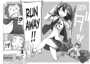 Ryuko´s ´´secret technique´´: Running away!