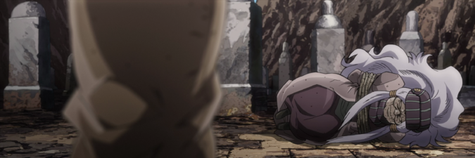 Knocked unconscious after the battle against Jotaro