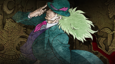 Speedwagon in the ending credits for Part 1