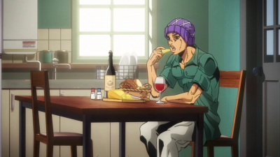 A young Mista enjoying fine cheese and wine