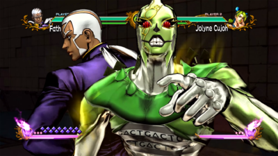 C-MOON appears after Pucci recites the 14 phrases to The Green Baby