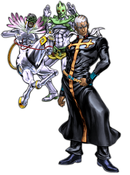 File:Enrico Pucci (Final) with Stands ASBR.png - JoJo's Bizarre ...