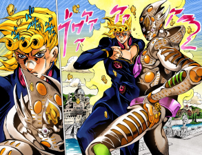 Gold Experience Requiem with Giorno