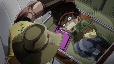 Boingo is kidnapped by Hol Horse to serve as his new partner