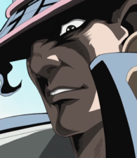 Furious upon seeing Avdol's 'dead' body