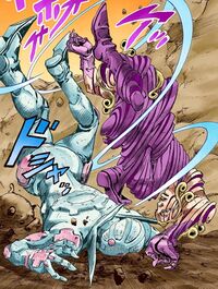 JJBA Steel ball run, Tusk act 4 VS D4C Love train