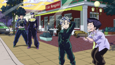 Tamami, now Koichi's servant, offers to carry his bag