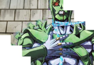 About to grab Jolyne's rope