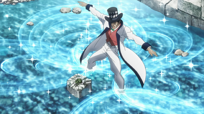Zeppeli showing the Ripple to Jonathan