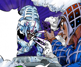 Taunting Mista from the safety of his Suit