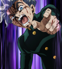 Koichi mocks Kira for being so easily discovered by a child like himself