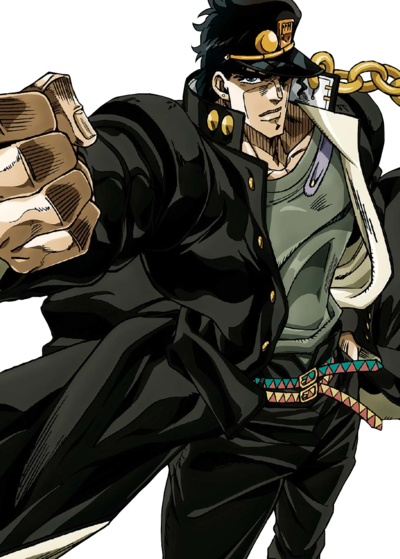 Was the HFTF Jotaro pose created because the actual Jotaro