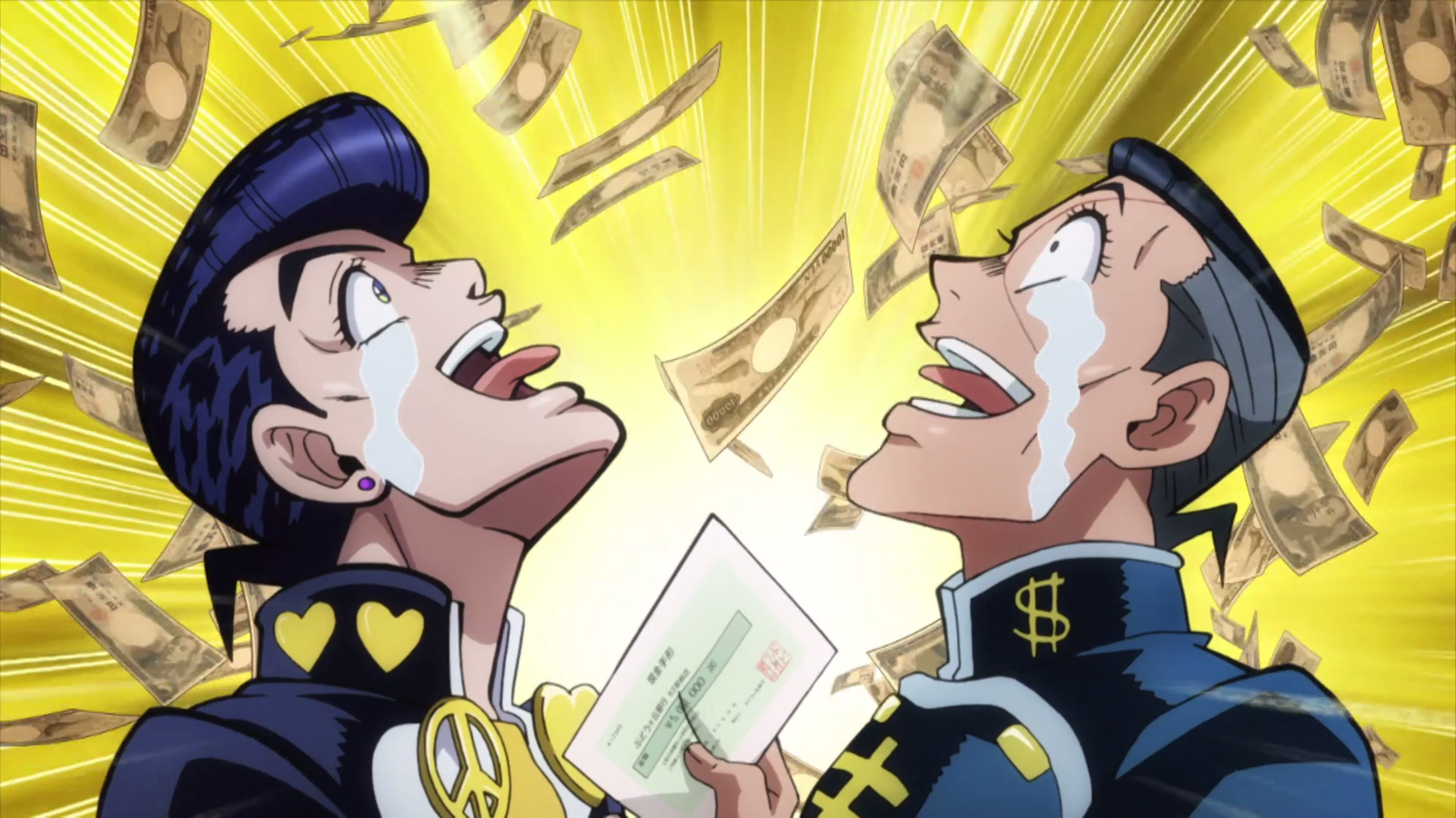 File:Josuke and Okuyasu love money.png.