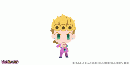 Chibi giorno and gold experience.gif