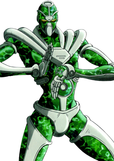 Star Platinum vs Hierophant Green 