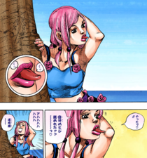 Yasuho tries to lick her elbow