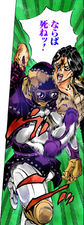 Man in the Mirror prepares to attack Fugo again
