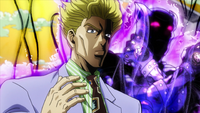 Kira reveals his stand.png