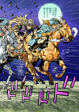 Johnny, Gyro and Diego chasing each other in Kansas City plain