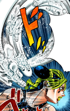 Rods attacking Jolyne