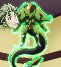 Koichi surprised at his Stand's newest evolution, Echoes ACT2