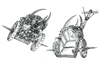 Skeleton Heel Stone Chariot Concept Art
