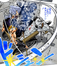 Silver Chariot and Polnareff